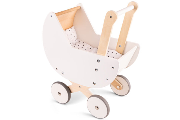 Puppenwagen weiß von New Classic Toys