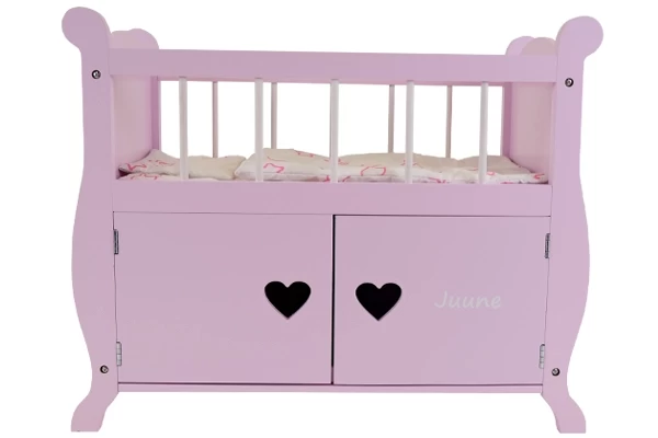 Für Puppenbett Sweetheart retro pink