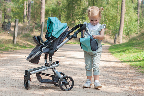 Inklusive passender Wickeltasche.