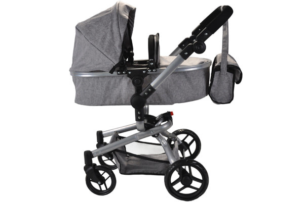 Puppenwagen Modern Angel 2in1 grau