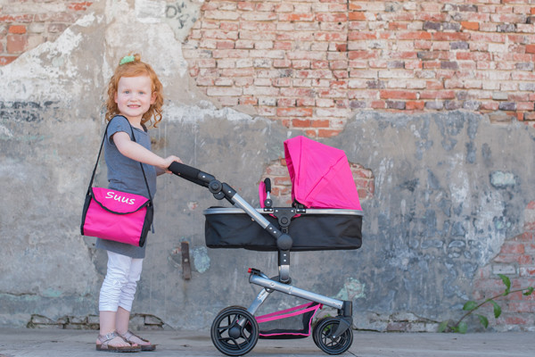 Optional: Wickeltasche mit Wunschname.