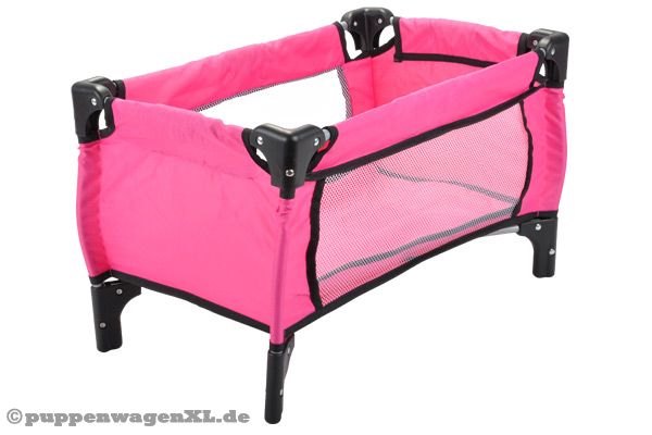 Puppenbett in Pink.