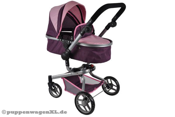 Multifunktionaler 2-in-1 Puppenwagen Purple Angel.
