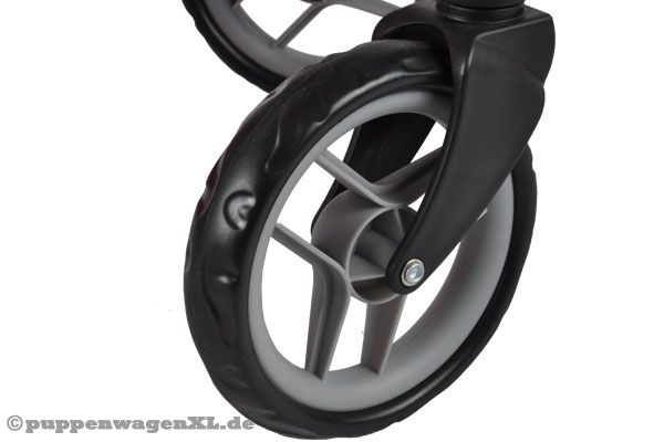 Praktisch: geräuscharme Schwenkräder.