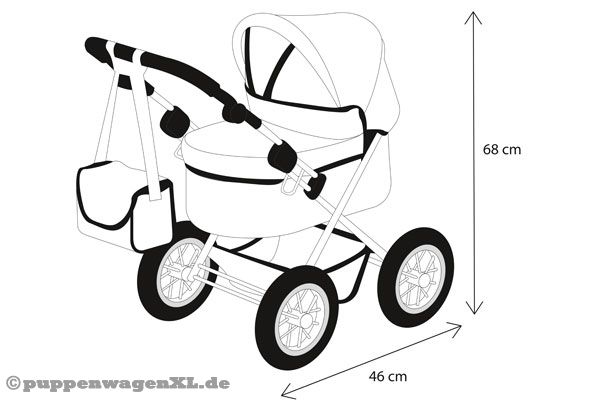 Detailskizze mit Abmessungen des Trendy Butterfly von Bayer.