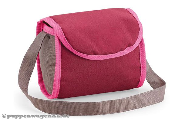 Inklusive farblich passender Wickeltasche und Einkaufsnetz.