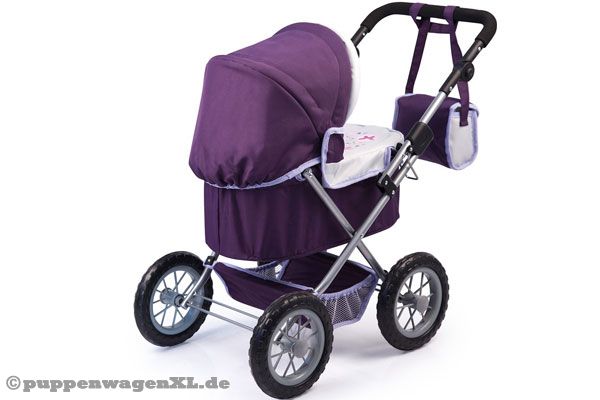 Mit höhenverstellbarem Schiebegriff (39 - 68 cm).