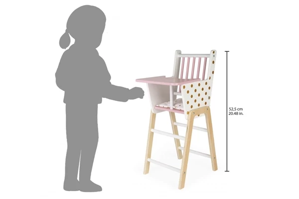 Höhe des Puppenstuhls: 52,5 cm