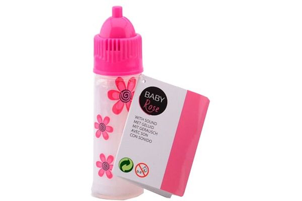 Flasche mit Geräusch von Knuffeltoys.