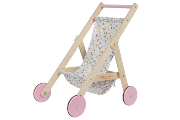 Puppenbuggy Holz Spring Flowers.