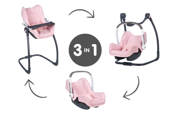 Smoby Quinny 3in1 Stuhl hellrosa