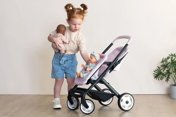 Ausgestattet mit Laufrollen