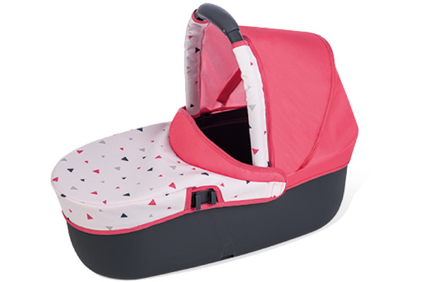 Der Aufsatz ist herausnehmbar und wird so zur Reisewiege.