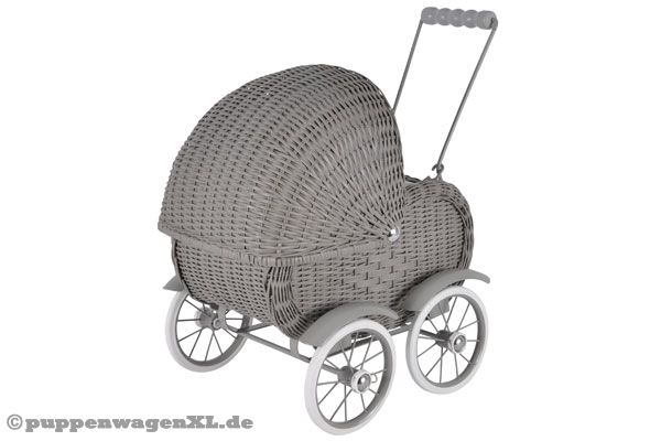 Wickerwork Retro Grau Puppenwagenxl De