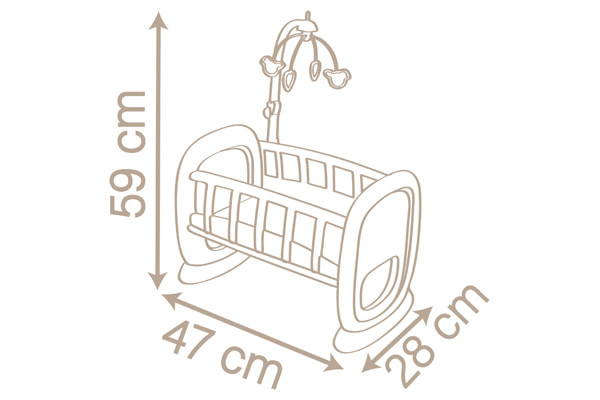 Abmessung: 47x28x59 cm